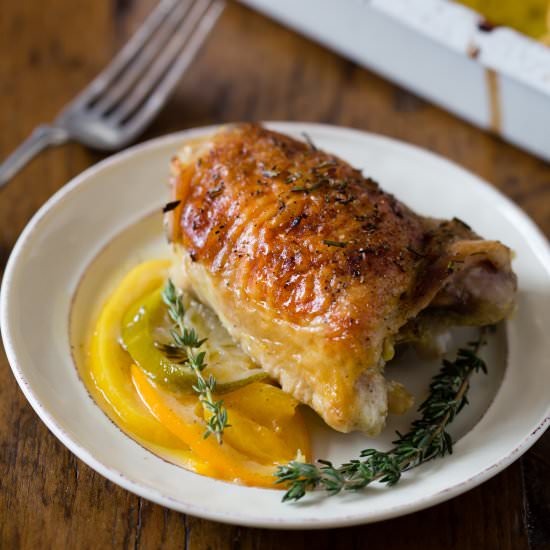 Citrus Herb Roasted Chicken Thighs