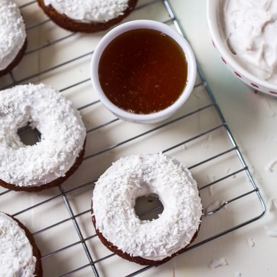 Paleo Baked Carrot Cake Donuts