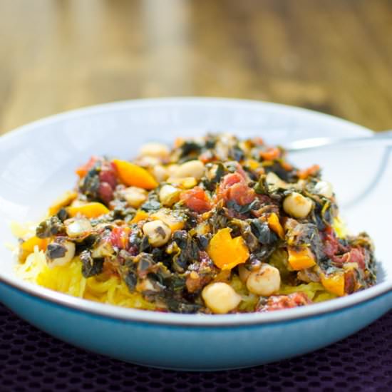 Spaghetti Squash with Tomatoes