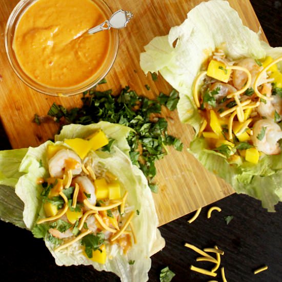 Prawn Lettuce Wraps