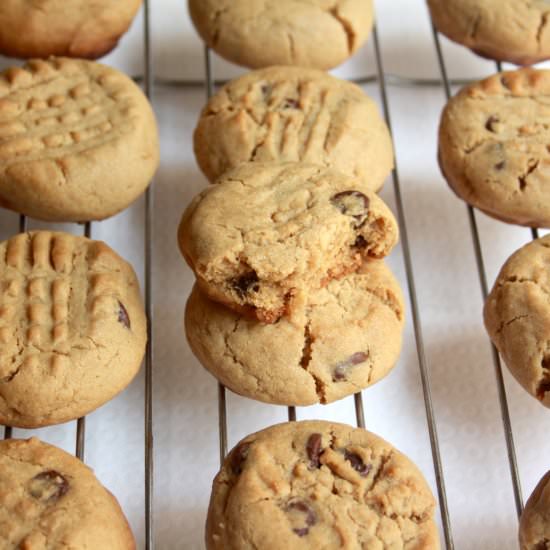 PB Chocolate Chip Cookies