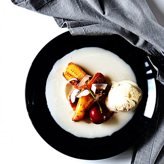 Caramelized Banana Mango with Coconut