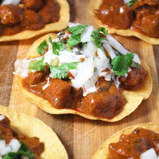 Chicken Tikka Masala Tostadas