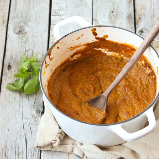 Tomato-Less Marinara Sauce