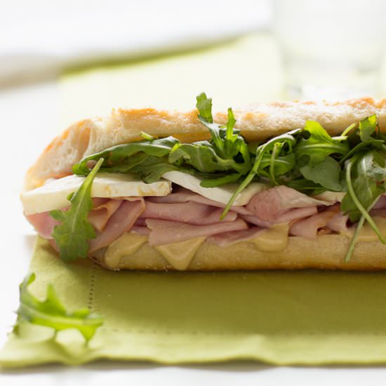 Ham and Brie Baguettes