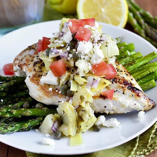 Lemon Pepper Chicken with Artichoke