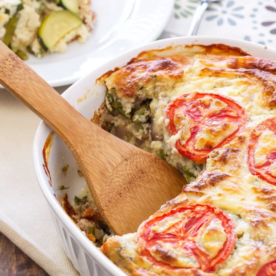 Crustless Vegetable Quiche