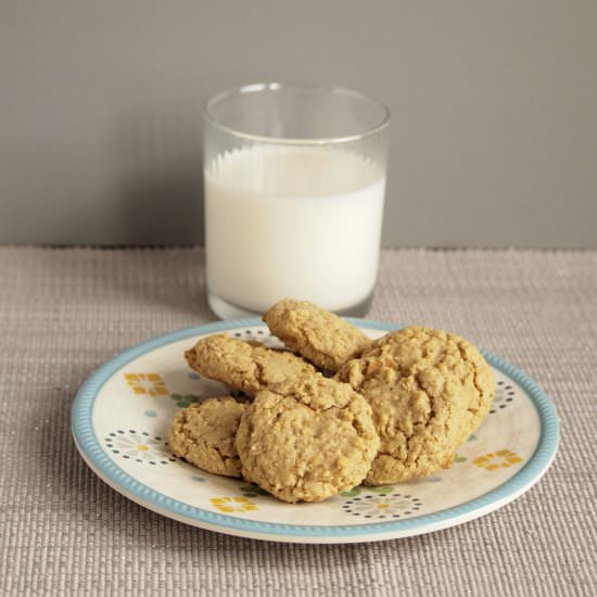 Oat Flour Butterscotch Chip Cookies