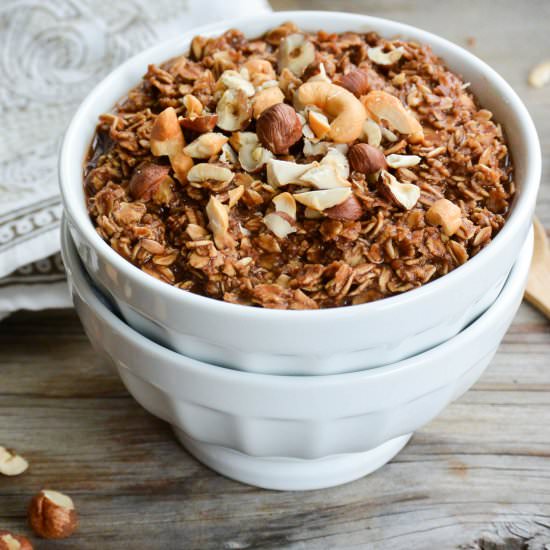 Mocha-Nutella Oatmeal