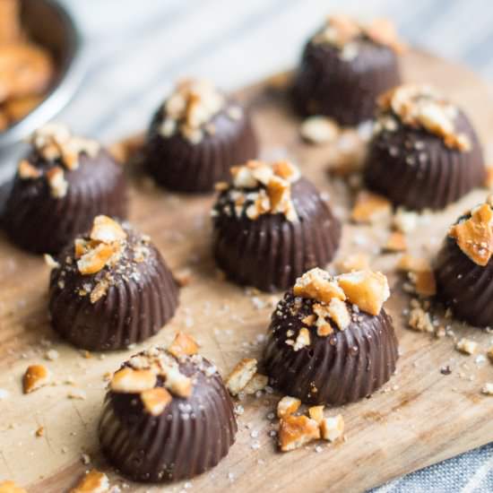 Guilt-Free Chocolates with Pretzels