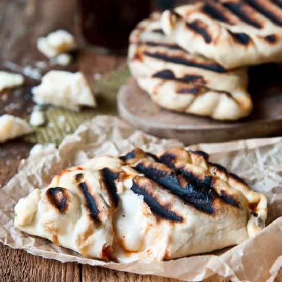 Grilled Parmesan Chicken Calzones
