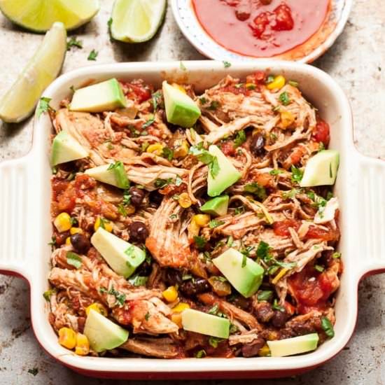 Slow Cooker Salsa Chicken