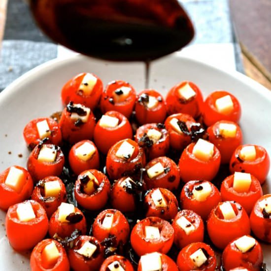 Mozzarella-Filled Cherry Tomatoes