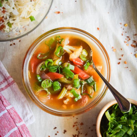 Vegetables in soy garlic sauce