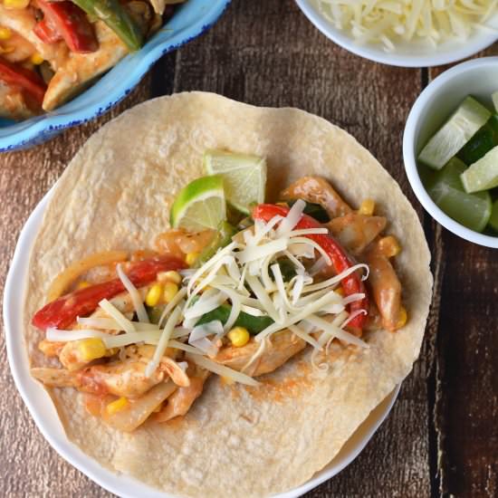 monterey chicken fajitas