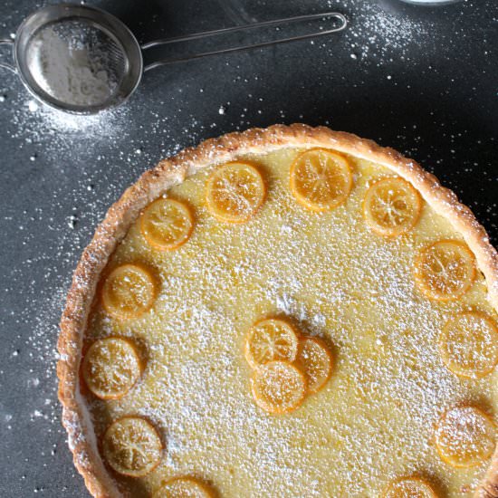 Meyer Lemon + Cardamom Tart