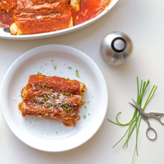Kohlrabi Mascarpone Cannelloni