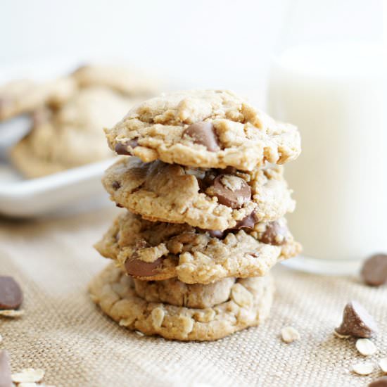 Whole Wheat Oatmeal Chocolate Chip