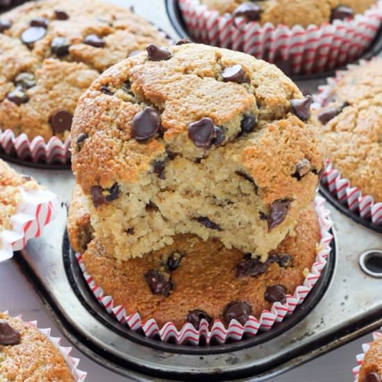 Bakery Style Chocolate Chip Muffins