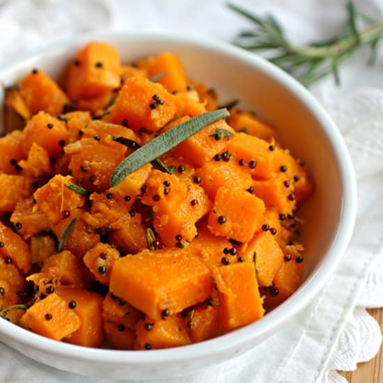 Stir-fried Butternut Squash