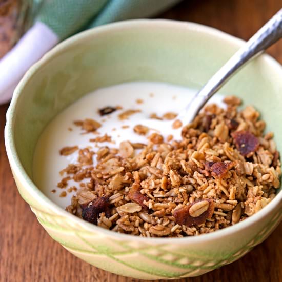 Gluten Free Maple Bacon Granola