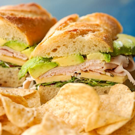 Turkey and Cheese Sandwich