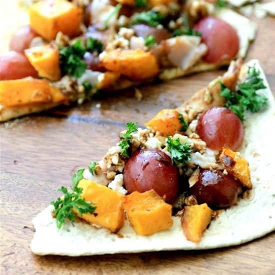 Roasted Squash Grape Flatbread