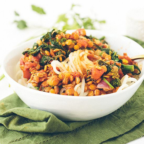 Lentils and Broccoli Rabe