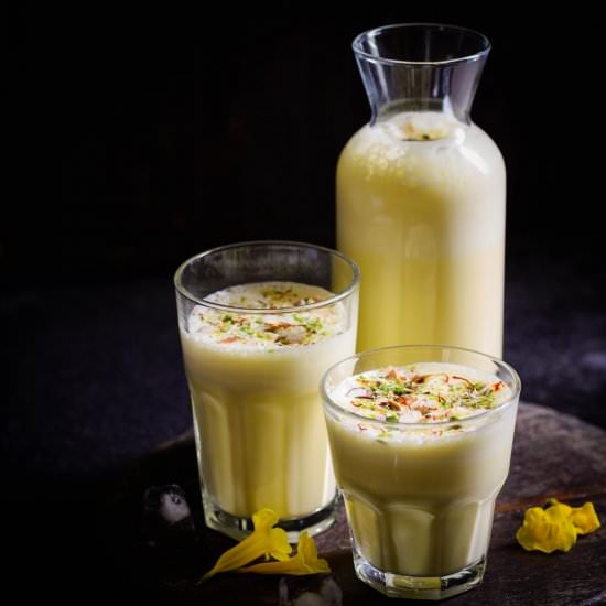 Saffron and Cardamom Lassi