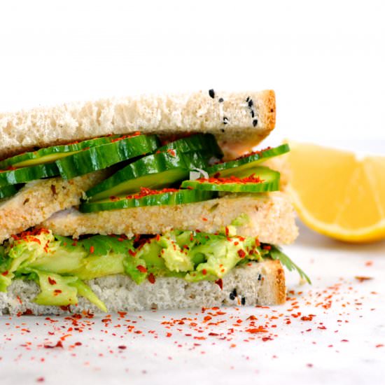 Chicken Sandwich + Spicy Cucumber