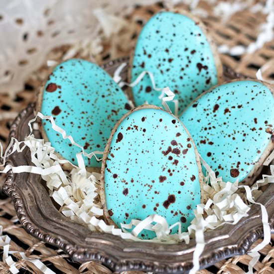 Speckled Malted Milk Egg Cookies