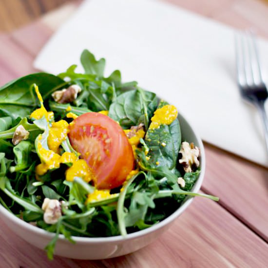 Carrot ginger miso salad dressing