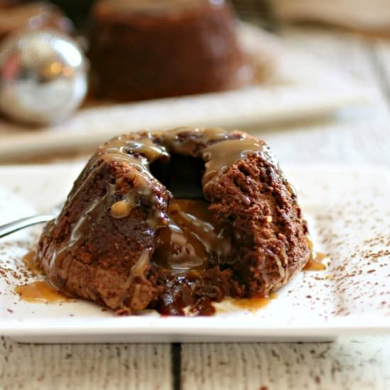 Peanut Butter Chocolate Lava Cakes