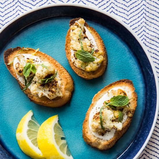 Roasted Cauliflower Toast