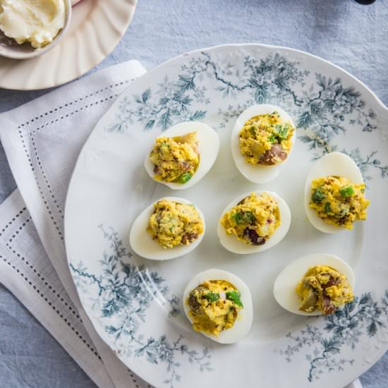 Niçoise Deviled Eggs
