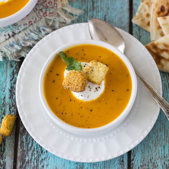 Curried Carrot Coconut Soup