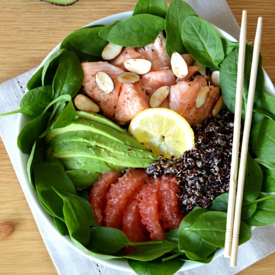 Salmon and Avocado Quinoa Salad