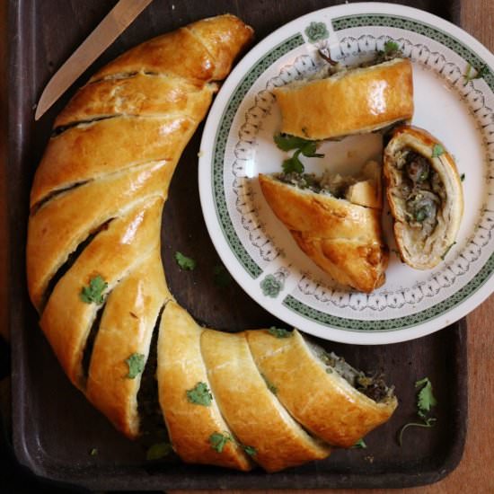 Quick Puff Pastry with Beef Filling
