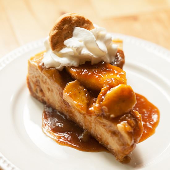 PB Bananas Foster Cheesecake