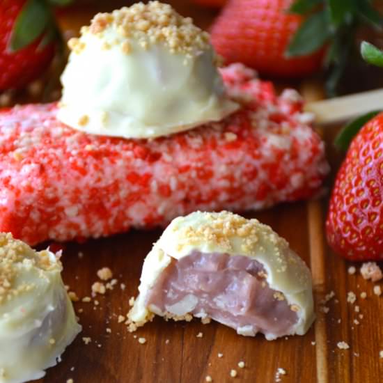 Strawberry Shortcake Truffles
