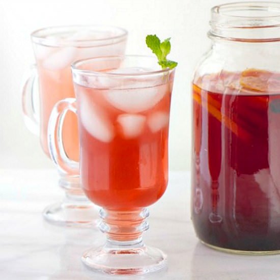 Green Tea Hibiscus Fruit Punch