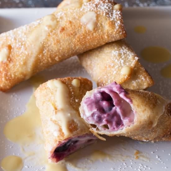 Berry Cheesecake Eggrolls