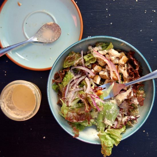 Sesame Orange Baked Tofu Salad