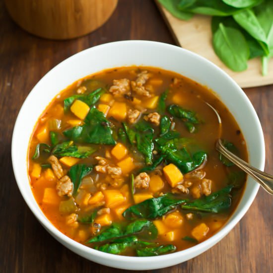 Spinach Sweet Potato Soup