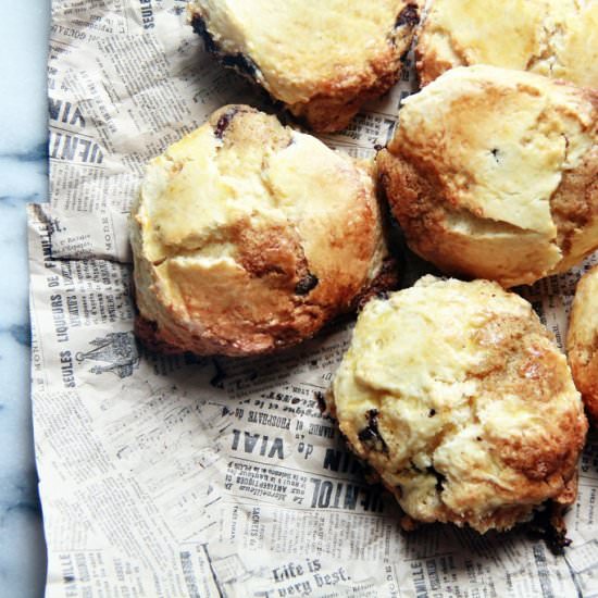 Chocolate Chip Cookie Dough Scones
