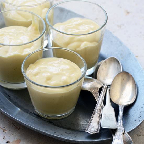 Healthy Lemon Vanilla Bean Custard