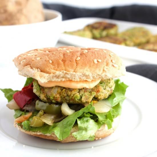Broccoli Potato Burgers