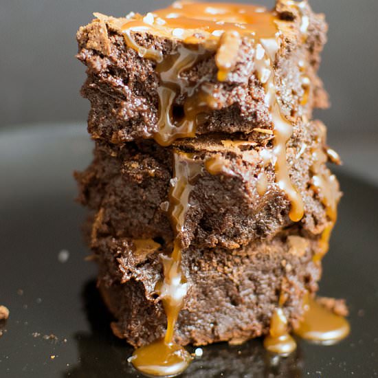 Salted Caramel Chocolate Brownies