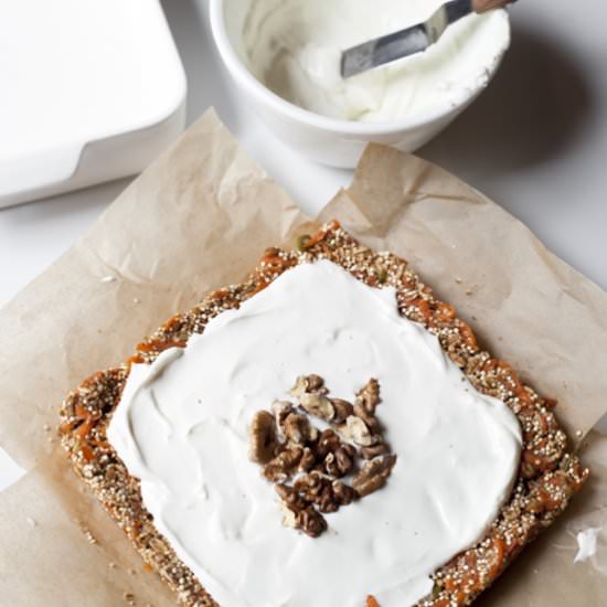 Carrot Cake Quinoa Bars