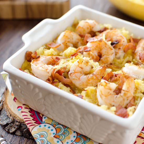 Light Spaghetti Squash Carbonara